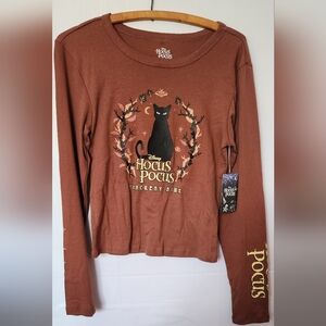 Disney Hocus Pocus Thackery Binx Long Sleeve Shirt Size Medium